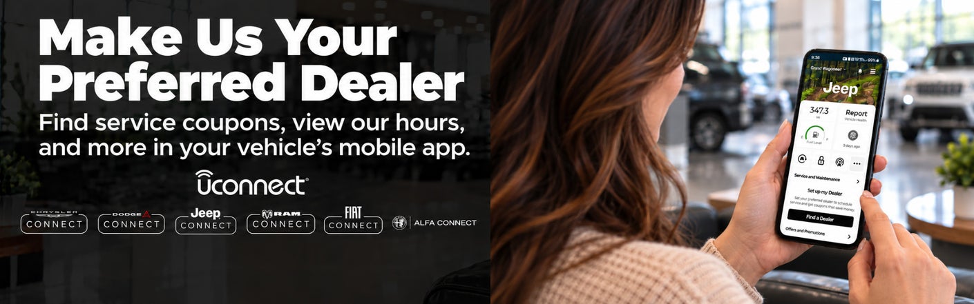 uconnect® make us your preferred dealer | Swant Graber Motors - CDJR in Barron WI